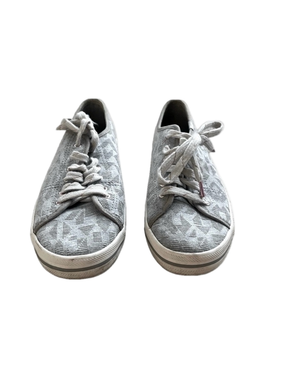 keds grey geometric Patterned Lace-Up Sneakers